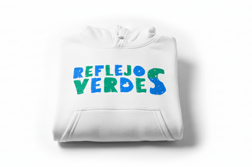 Hoodie reflejos verdes